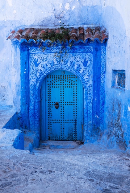 Arabische Tür im orientalischen Stil in Marokko