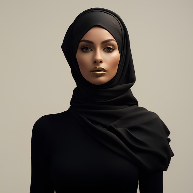 Arabisches Schönheitsmodell rendern