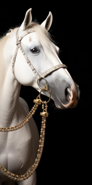 Arabisches weißes Pferd
