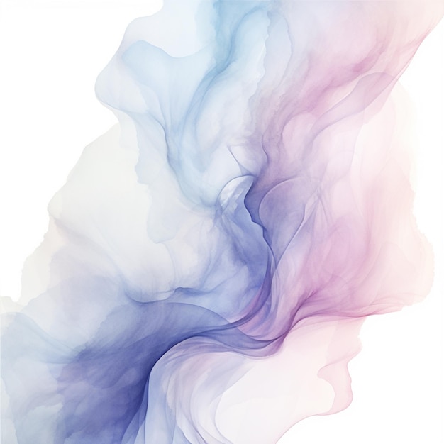 Arafed-Bild einer generativen KI mit blauer und rosafarbener Rauchwolke