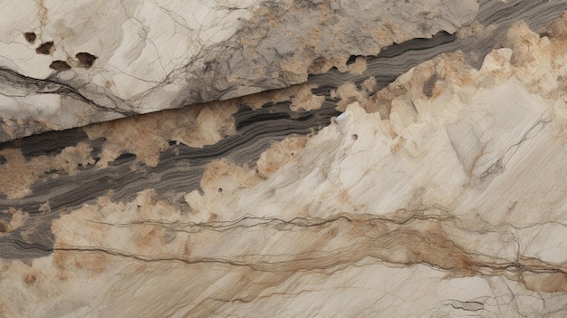 Arafed Blick auf einen großen Felsen mit einem Fluss, der durch ihn fließt generative ai