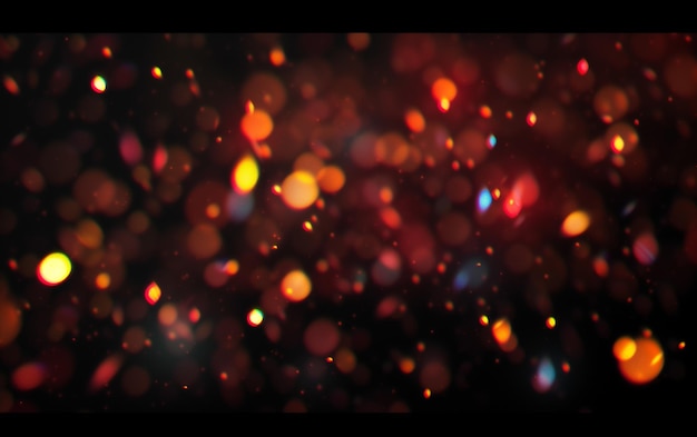 Foto arafed imagen de un fondo oscuro con un montón de pequeñas luces generativa ai