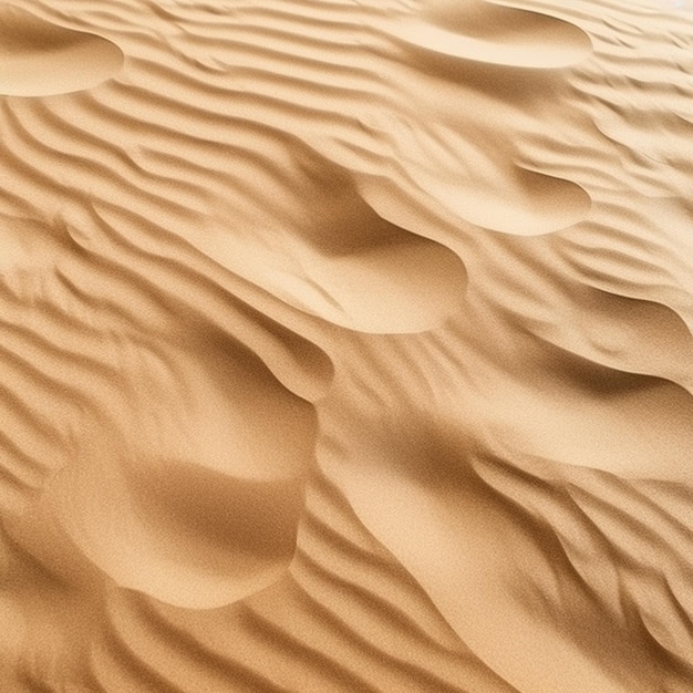 Araffes de areia no deserto com um fundo do céu generativo ai