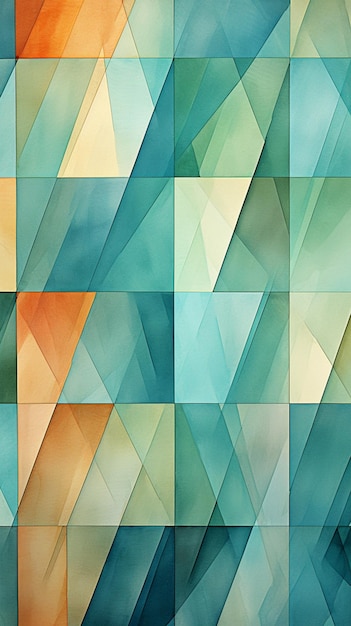 Arafiertes Bild eines farbenfrohen abstrakten Hintergrunds mit einer Vielzahl generativer Formen
