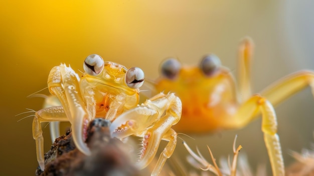 Aranha de perto na planta