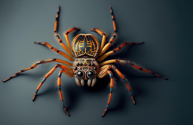 Aranha exótica ilustração detalhada AI Generative