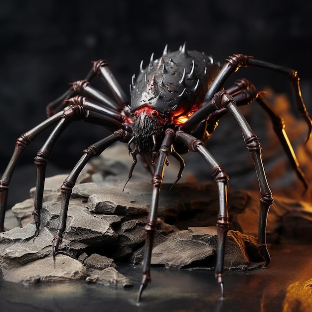 Aranha negra alienígena