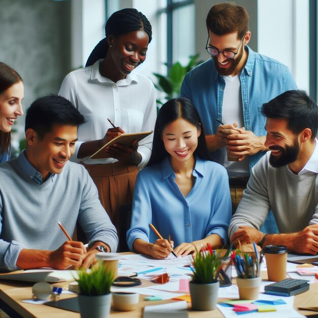 Foto arbeit in einer unternehmensumgebung