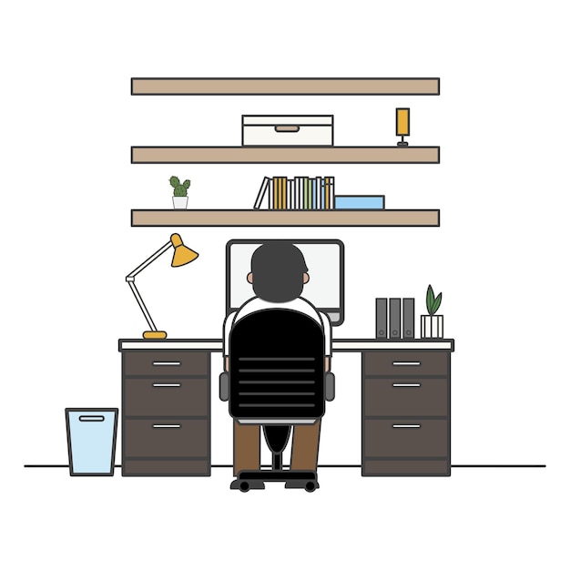 Arbeitende png-Illustration durchsichtiger Hintergrund
