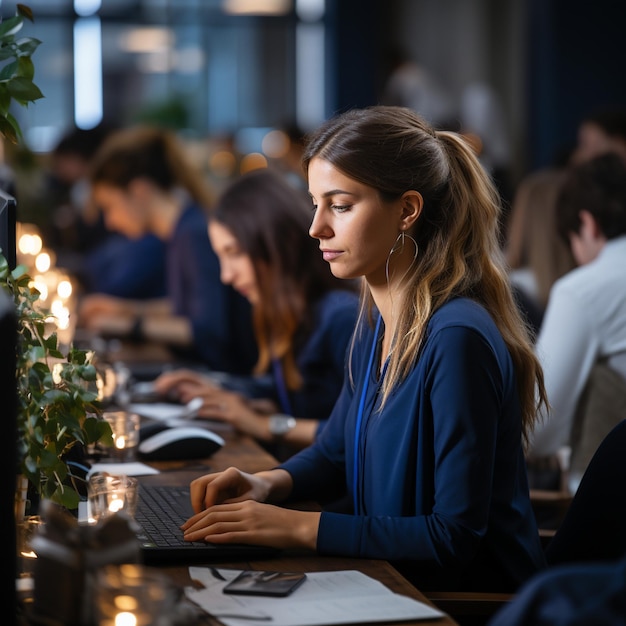 Arbeitgeber arbeiten im Büro