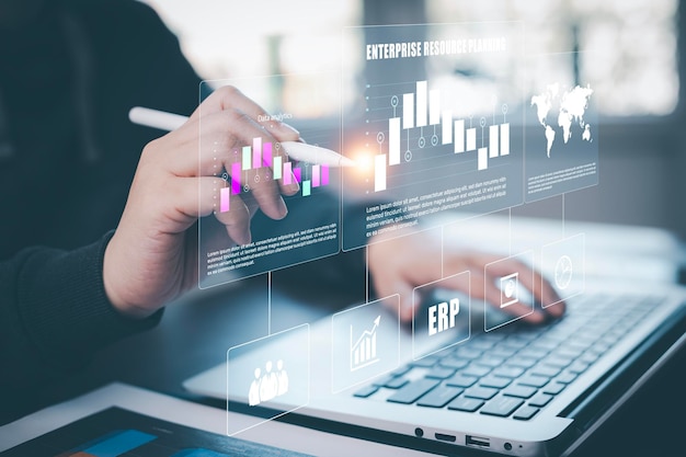 Arbeitsdatenanalyse- und Datenmanagementsysteme und -metriken, die mit der Unternehmensstrategiedatenbank für Finance Intelligence Business Analytics with Key Performance Indicators Social Network verbunden sind