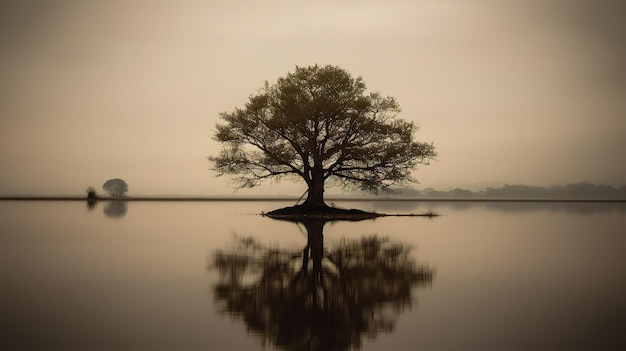 Un árbol en el agua con la palabra árbol.