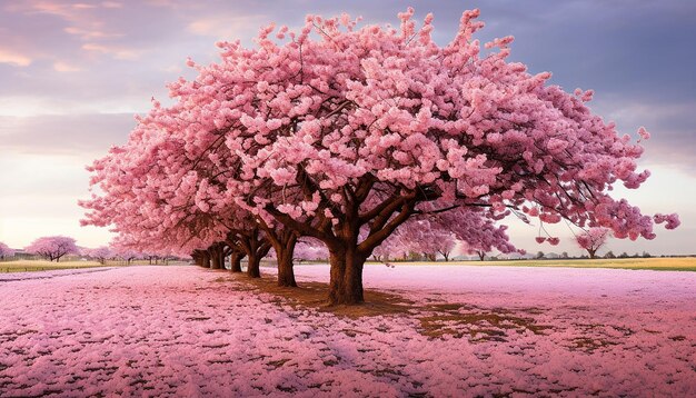 árbol de cerezas en flor