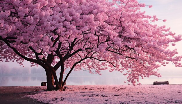 Foto Árbol de cerezas en flor