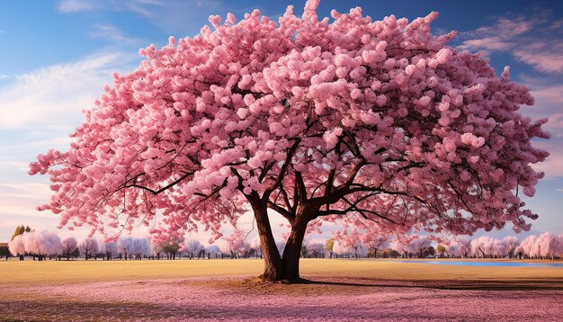 árbol de cerezas en flor