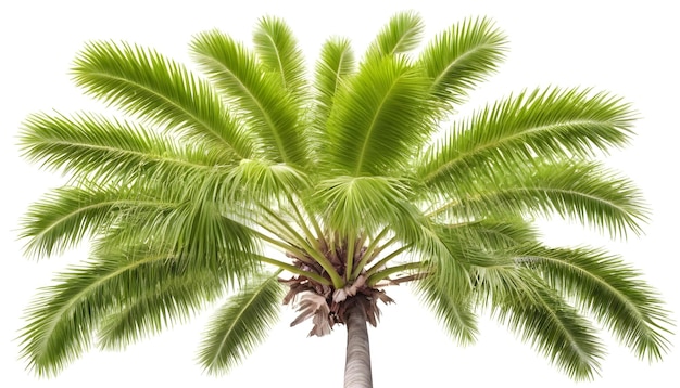 Foto Árbol de coco aislado sobre un fondo blanco