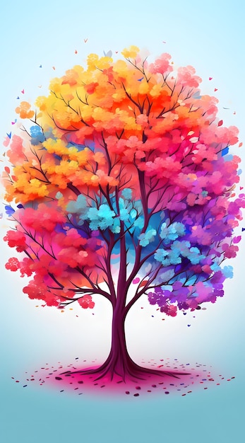 El árbol de colores