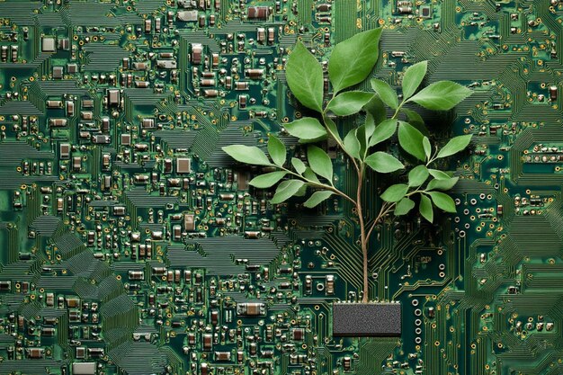 un árbol creciendo en una pantalla de computadora con la palabra árbol en él
