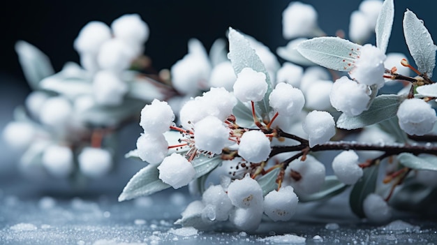 Foto Árbol cubierto de nieve contra un cielo azul