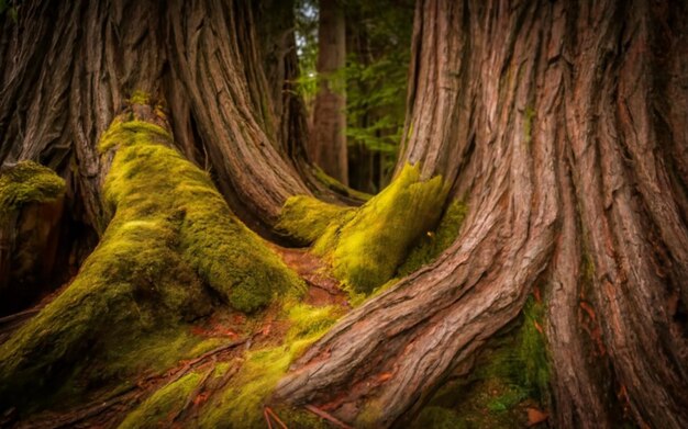 Foto el árbol detallado de la naturaleza