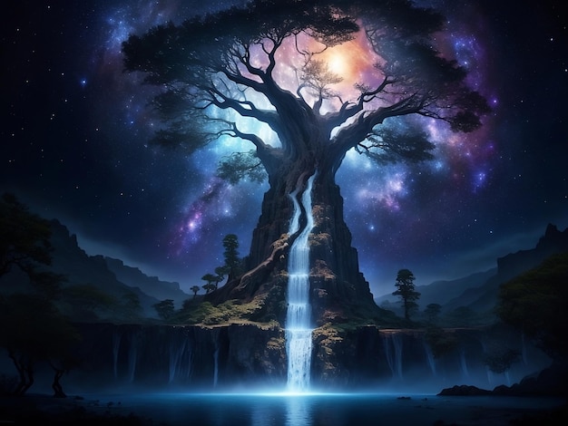 árbol de fantasía gigante