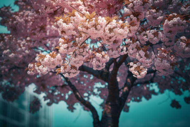 Árbol de flor de cerezo Generar Ai