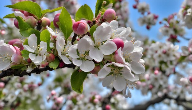 un árbol con una flor que dice primavera