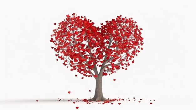 Foto Árbol en forma de corazón