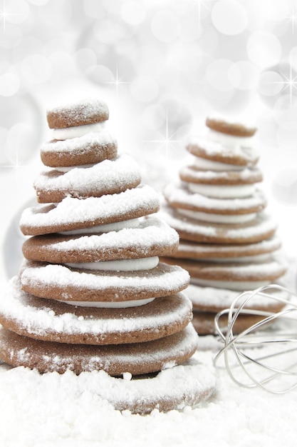 árbol de galletas de navidad