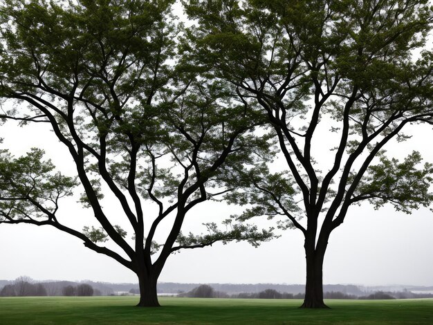 Foto un árbol sin hojas paisaje