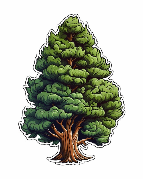 Árbol de ilustración vectorial