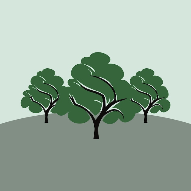 árbol de ilustración vectorial