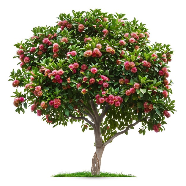 un árbol con una imagen de una fruta que dice cita de manzana