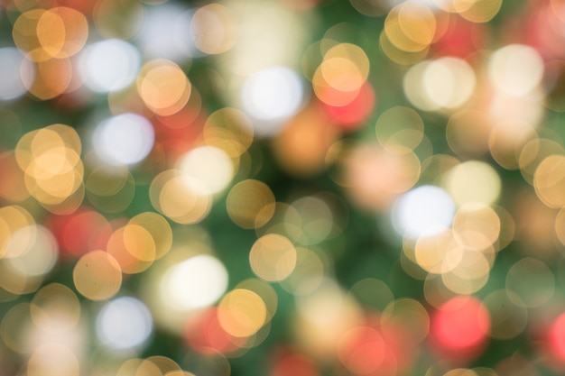 Foto Árbol de navidad bokeh como fondo de pantalla de navidad y fondo