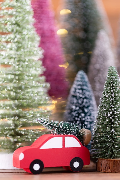 Foto Árbol de navidad colorido