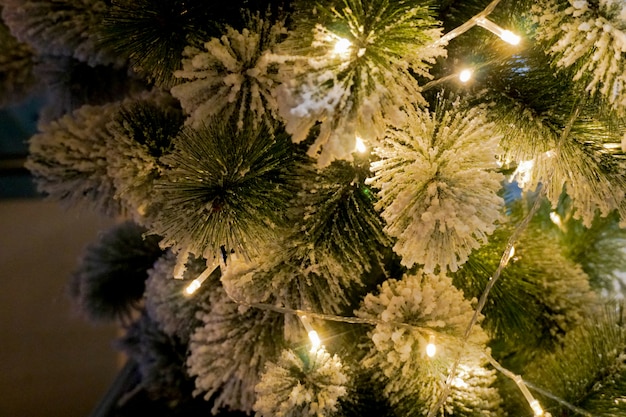 Foto Árbol de navidad decorado