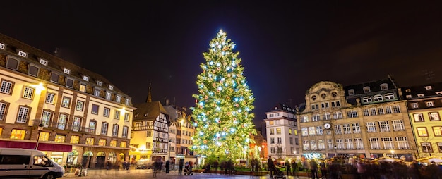 Árbol de Navidad en Estrasburgo, "Capital de la Navidad". 2014 - Alsacia, Francia