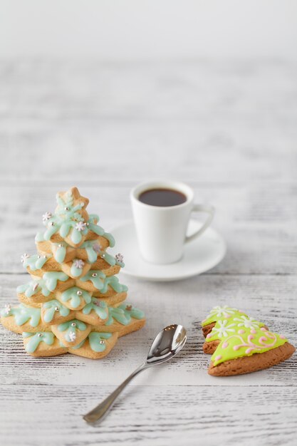 árbol de navidad de galletas de jengibre