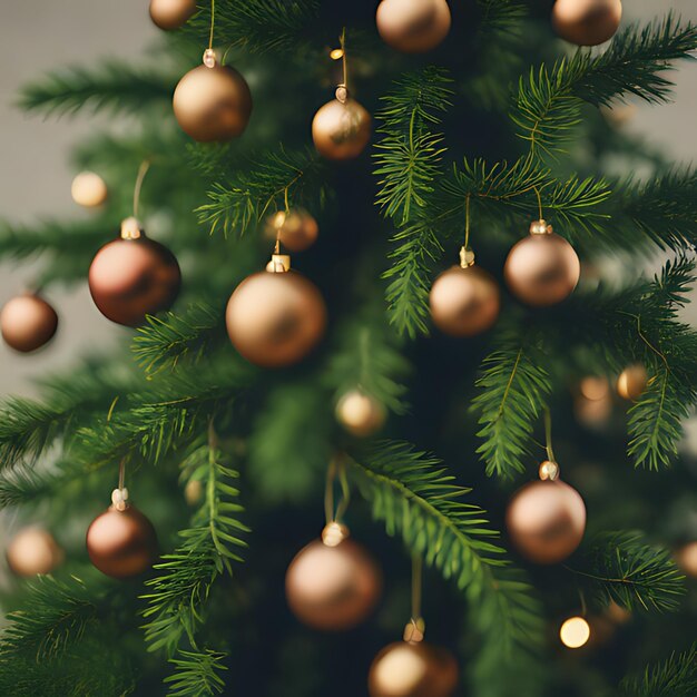 un árbol de Navidad con un montón de adornos colgando de él
