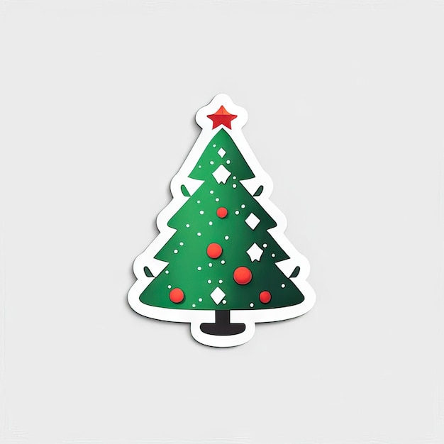 árbol de navidad Pegatina