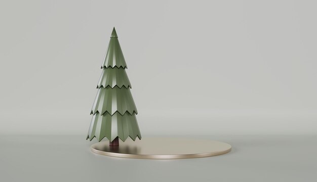 Árbol de Navidad con regalos Una escena festiva de invierno con un árbol de Navidad hermosamente decorado