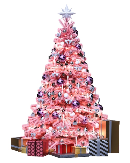 Árbol de navidad con regalos