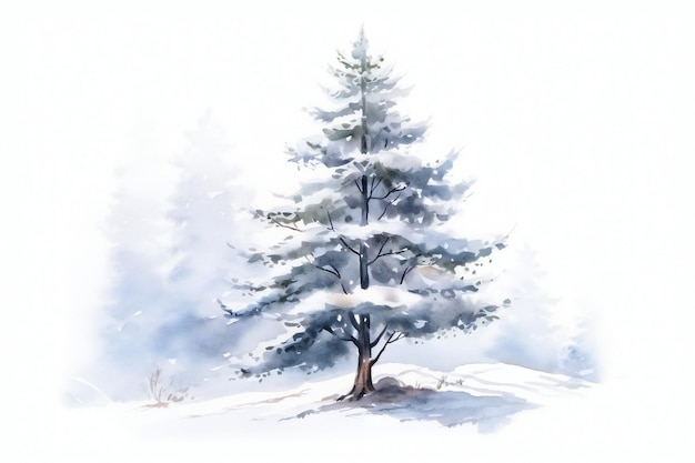 Un árbol en la nieve por persona.