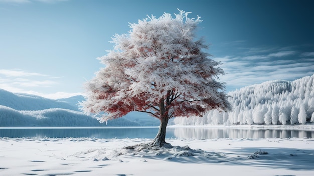 Un árbol en la nieve por persona.