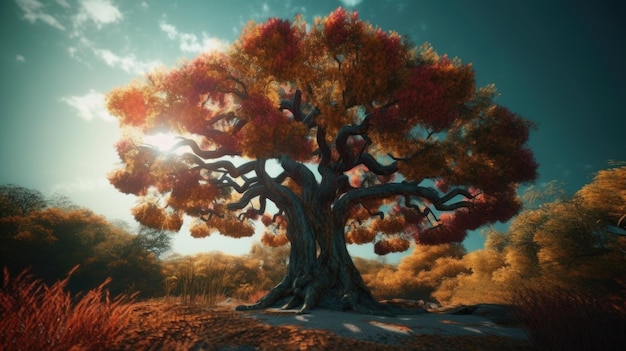 Un árbol con la palabra árbol en él.