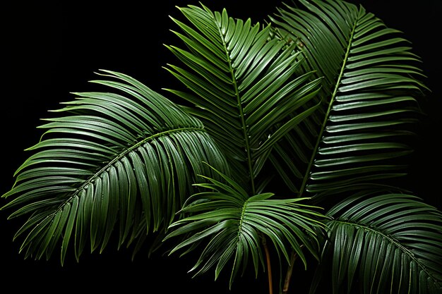 El árbol de la palma de Areca verde