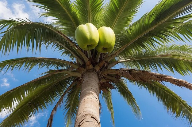 Foto el árbol de palma