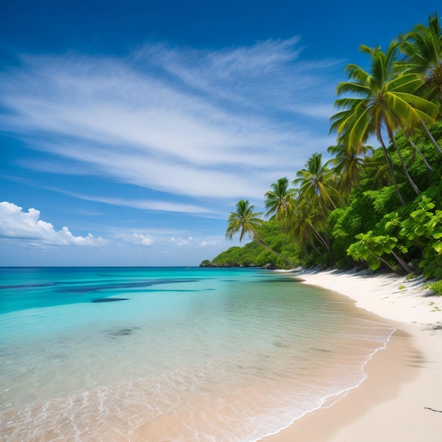 árbol en la playa