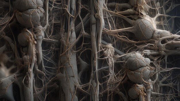 Foto un árbol con raíces que tiene la palabra huevo en él