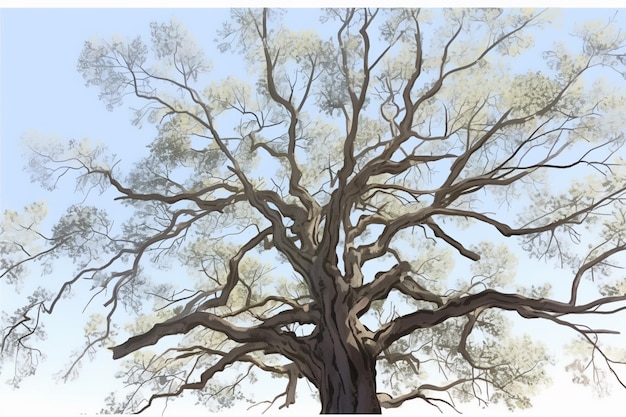 Un árbol con ramas y hojas que dicen 'árbol de la vida'